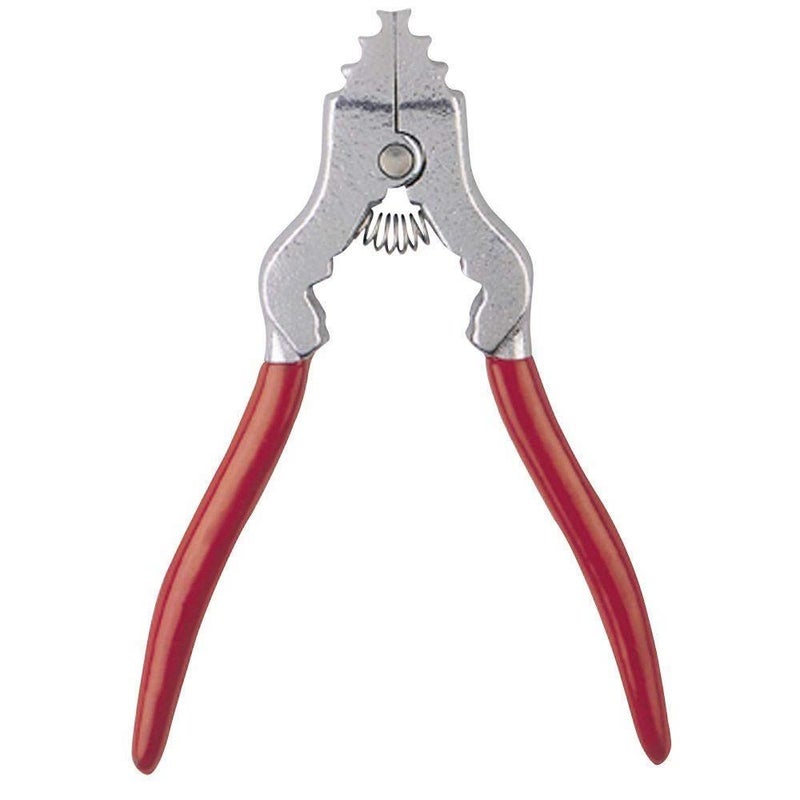 Ciata Chain Pliers, Fixture Spring loaded Chain Plier with Red Vinyl Grip in Silver Finish - Image 1